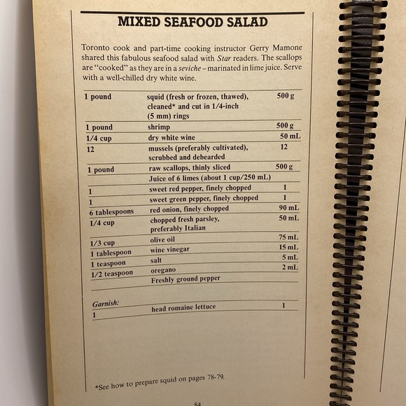 The Toronto Star Cookbook by Jim White Spiral Bound 1983 - Picture 10 of 11